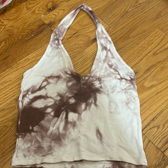 Brandy Melville tie dyed halter crop top. - Picture 1 of 2